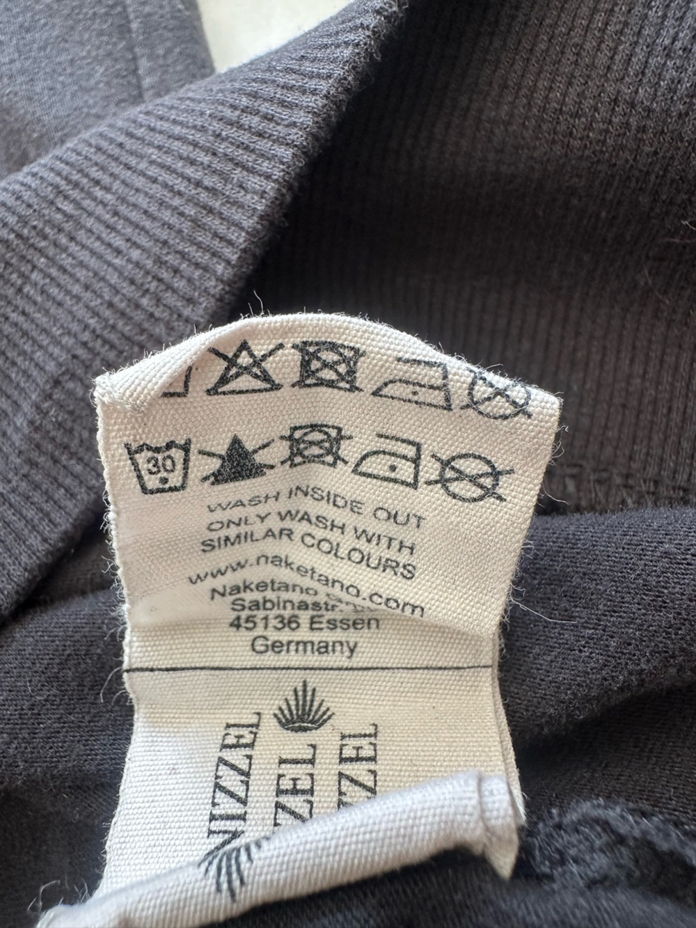 Naketano black hoodie with brown accents, size medium - Picture 11 of 16